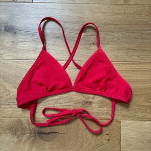 Like New Jolyn red bikini top
